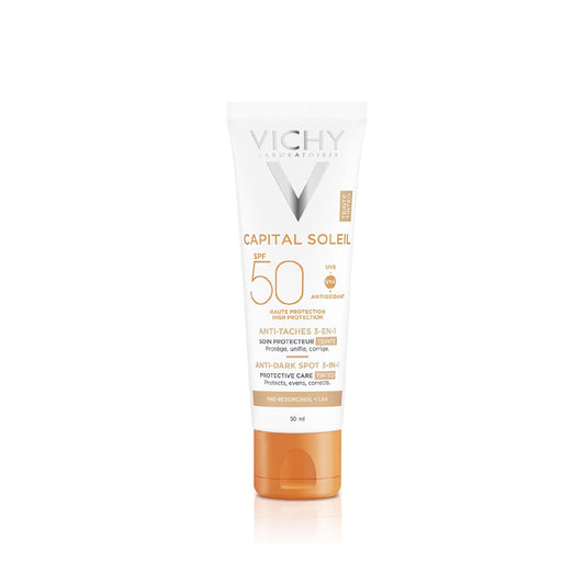 VICHY CAPITAL SOLEIL ANTI MANCHAS 3 EN 1 COLOR SPF50+ 50ML