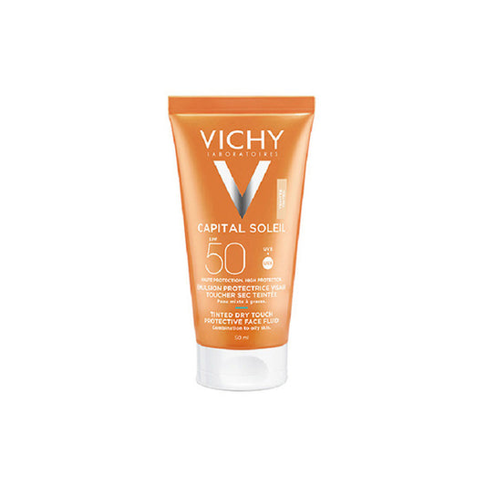 VICHY CAPITAL SOLEIL EMULSIÓN ANTI-BRILLO SECO COLOR SPF50+ 50ML