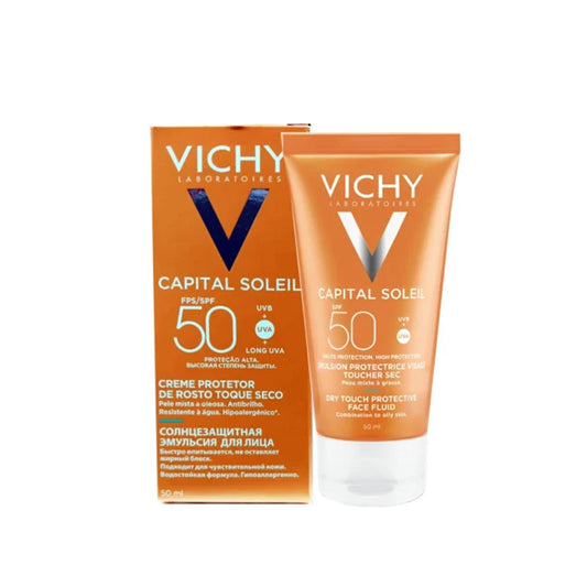 VICHY CAPITAL SOLEIL EMULSIÓN ANTI-BRILLO SECO SPF50+ 50ML