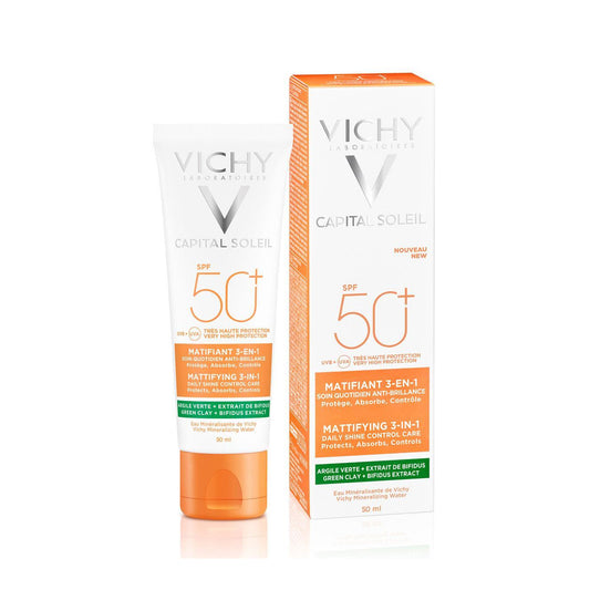 VICHY CAPITAL SOLEIL MATIFICANTE 3 EN 1 SPF50+ 50ML