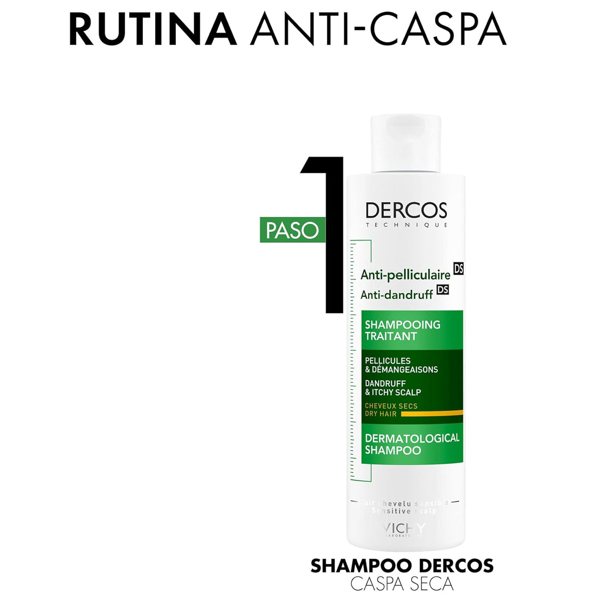 VICHY DERCOS ANTICASPA DS SHAMPOO CABELLO SECO 200ML