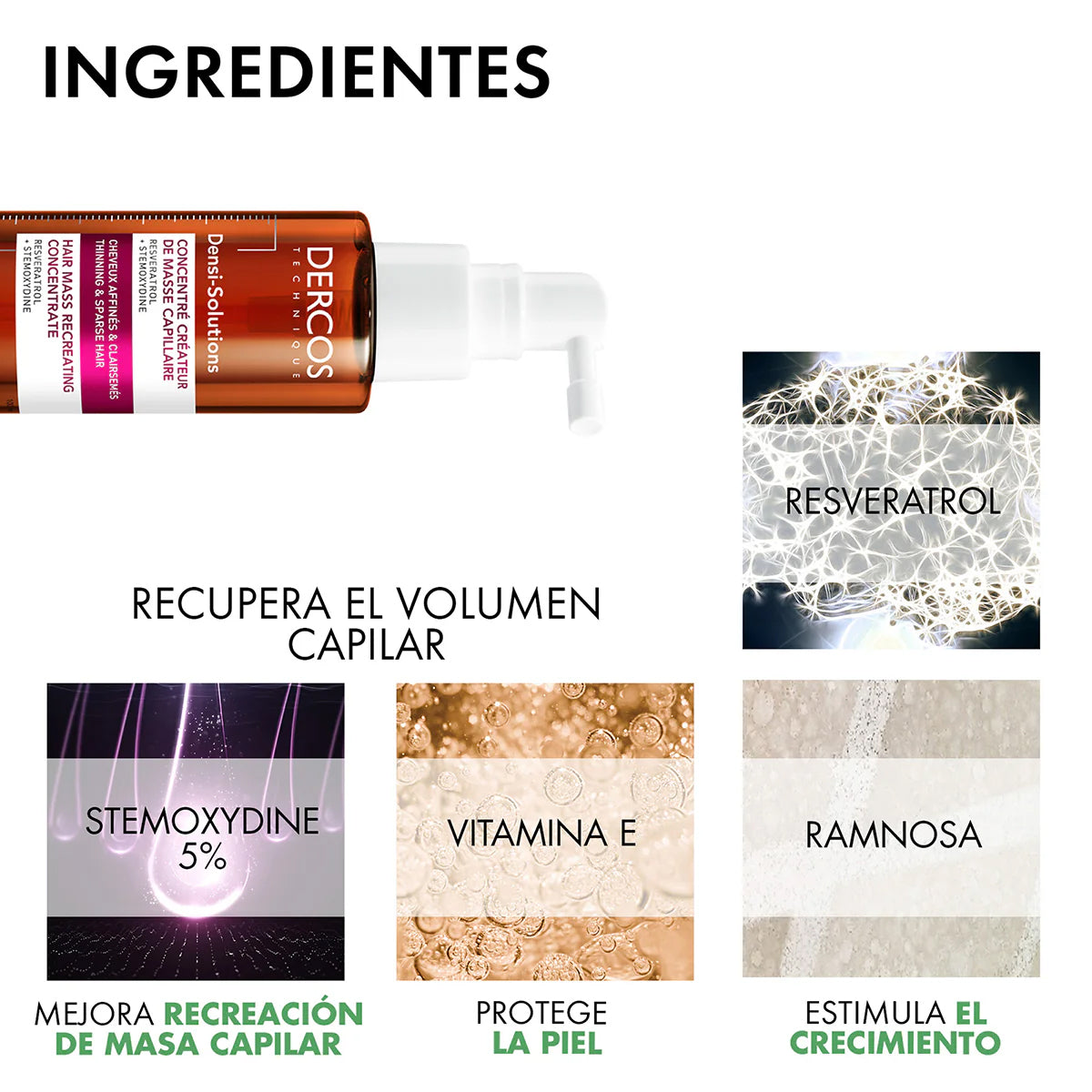 VICHY DERCOS DENSI-SOLUTIONS CONCENTRADO REDENSIFICADOR DE MASA CAPILAR 100ML