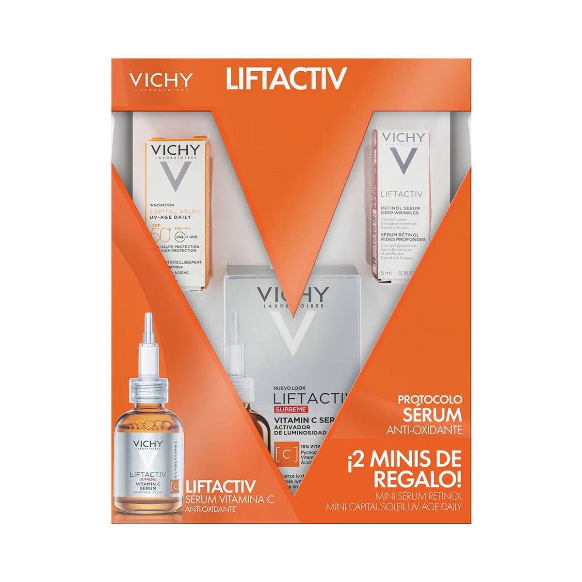 VICHY KIT LIFTACTIV PROTOCOLO SÉRUM ANTIOXIDANTE 3PZ