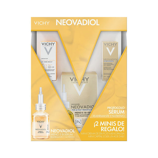 VICHY KIT NEOVADIOL PROTOCOLO SÉRUM REAFIRMANTE Y NUTRITIVO 3PZ